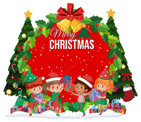 Poster - Isolated Merry Christmas banner