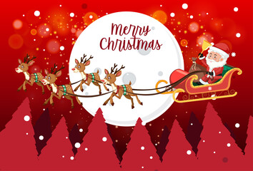 Poster - Isolated Merry Christmas banner