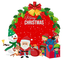 Poster - Isolated Merry Christmas banner