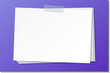 © brgfx - Empty paper note template stick with tape