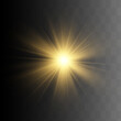 © Victoria Terletska - Glow isolated yellow light effect, lens flare