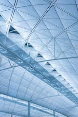 Aufkleber - Interior view of modern architecture. Building abstract background
