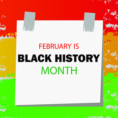 Wall Mural - African American History or Black History Month. Celebrated annually in February in the USA and Canada