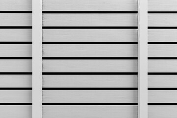 New white vintage wood slat fence pattern and background seamless