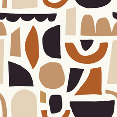 Poster - abstract geometric shapes seamless pattern