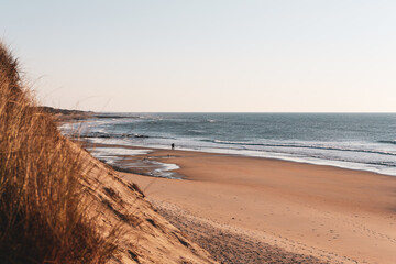 Wall Mural - Sunset at Beach in North of Portugal