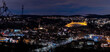 Stadtansicht bei Nacht im Winter (Esslingen am Neckar)