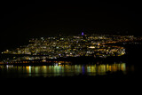 Fototapeta Londyn - Tiberias lights reflects on sea of Galilee's water