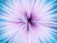 3D Rendered Abstract Blue And Pink Explosion Flame