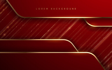 Wall Mural - Abstract red and gold background