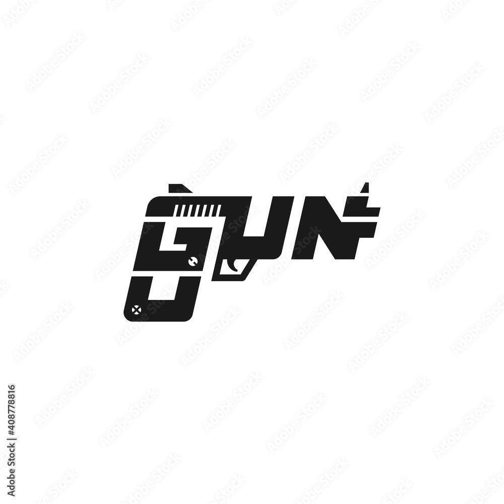 Tank Gun Text Gun Design Text