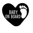 © NATALIIA TOSUN - Baby on board. Footprint vector symbol.