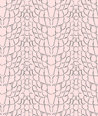 Sticker - Reptile skin seamless pattern. Animal print background. 