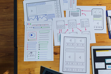 web designer, creative planning, application development, user experience concept outline.