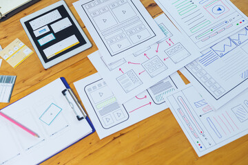 web designer, creative planning, application development, user experience concept outline.