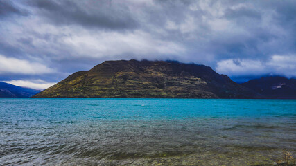 misty highland lake 