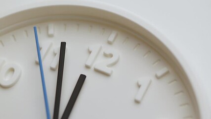 Wall Mural - wall clocks show time close-up