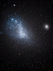 Wall Mural - a view of the small magellan cloud galaxy companion from the southern hemisphere with millions of st