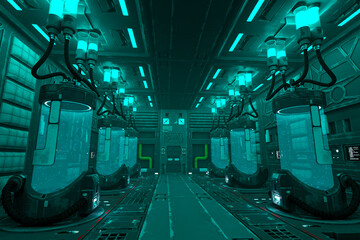 clone space room corridor scene