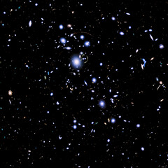 Wall Mural - distant galaxies, supernova core pulsar neutron star.