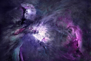 Wall Mural - the orion nebula, supernova core pulsar neutron star.