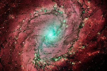 Wall Mural - space galaxy background, supernova core pulsar neutron star.