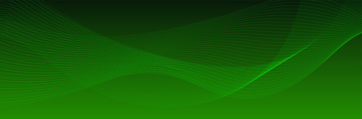 Wall Mural - Abstract green background with lines