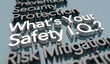 Whats Your Safety IQ Level Knowledge Understanding Risk Threat Level 3d Illustration