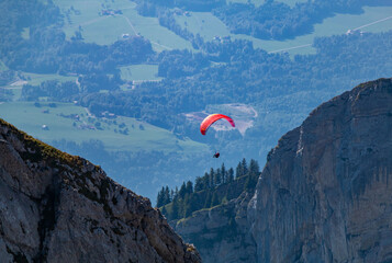 Wall Mural - Mount Pilatus Paragliding