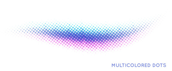 Leinwandbilder - Multicolored dots. Minimal vector graphics