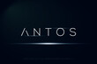 Antos, modern and futuristic space theme alphabet uppercase.