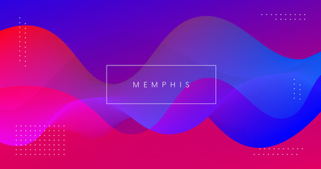 Poster - Abstract background with 3d fluid wave shape. Modern minimal pattern. Futuristic colorful geometric backdrop.
