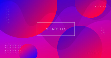 Poster - Modern minimal background vector design. Futuristic gradient. Neon wave backdrop. Abstract illustration with fluid shapes..