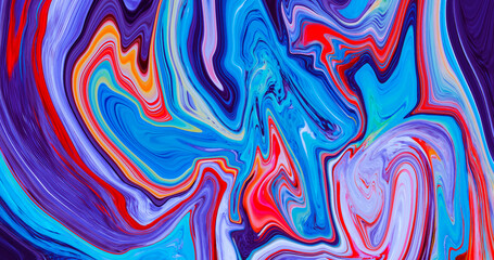 Poster - Modern abstract background. Fluid art. Liquid marble texture. Acrylic paints pour vector design. Contemporary art.