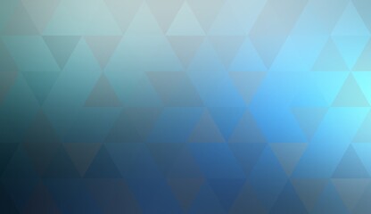 Wall Mural - Triangles geometric blue holographic abstract background. Mosaic pattern.