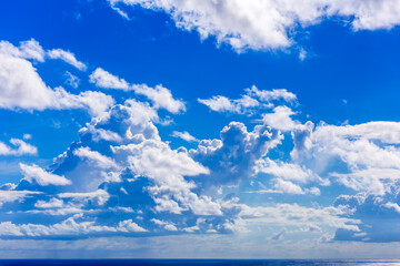 Poster - Ciel bleu et nuages