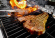 T-bone steak grilled