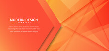 Template Vector. Abstract Orange Diagonal Background For Business, Banner, For Announcement.