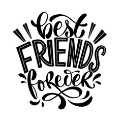 quote about friends. happy friendship day phrase. vector design elements for t-shirts, bags, posters