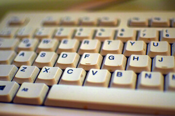 close up of a computer keyboard