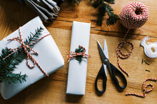 Photo Of Conscious Christmas And Birthday Present Wrapping