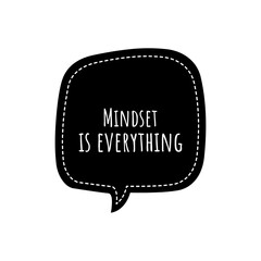 Sticker - ''Mindset is everything'' Lettering