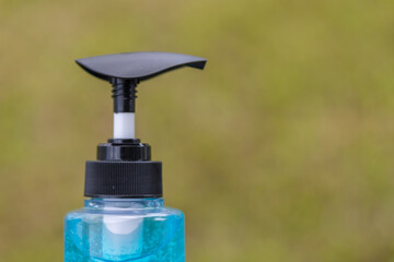 Sticker - Blue alcohol gel bottle For cleaning