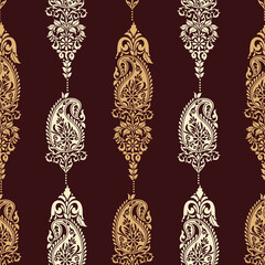 Traditional Asian paisley pattern design