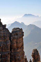 Wall Mural - Pordoijoch Dolomiten