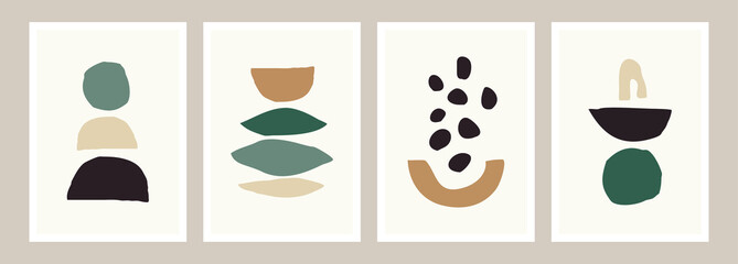 Poster - abstract geometric art prints collection