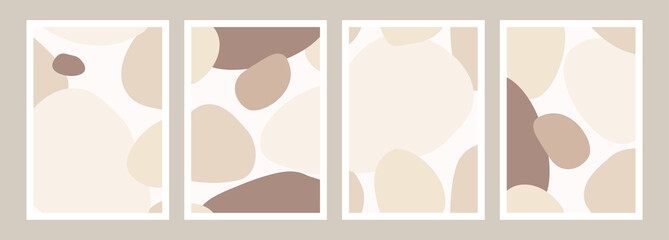 Poster - abstract organic shapes art prints collection