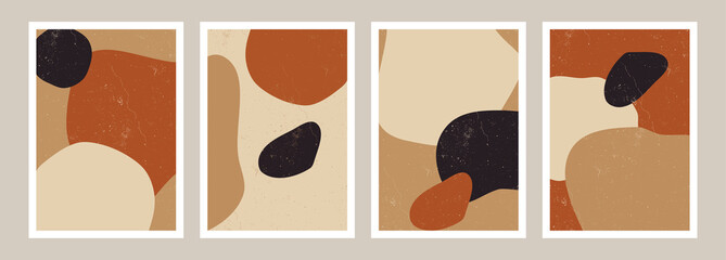 Poster - abstract organic shapes art prints collection