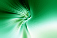 Abstract Bright Green And White Twisted Background. Glowing Green And White Swirl Textures For Banners, Posters, Websites And Other Design Projects. Color Abstraction With Swirl Effect. 