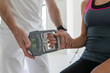 © Cavan Images - assessment of hand shake strength in an athlete